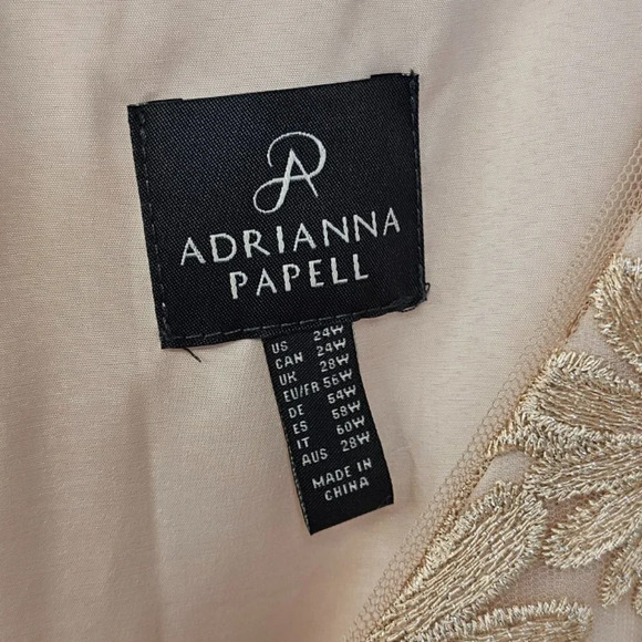 Adrianna Papell Womens Plus  Size Sequin Maxi Dress Size 24W - Picture 5 of 12